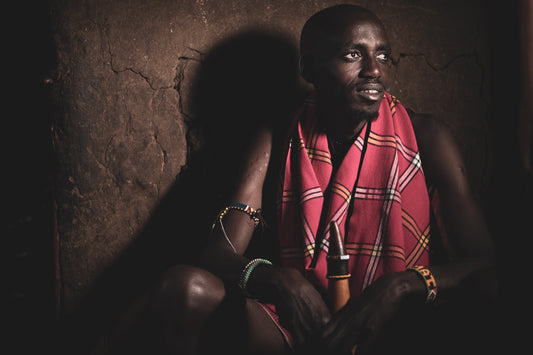 Masai Chief In A Hut 2